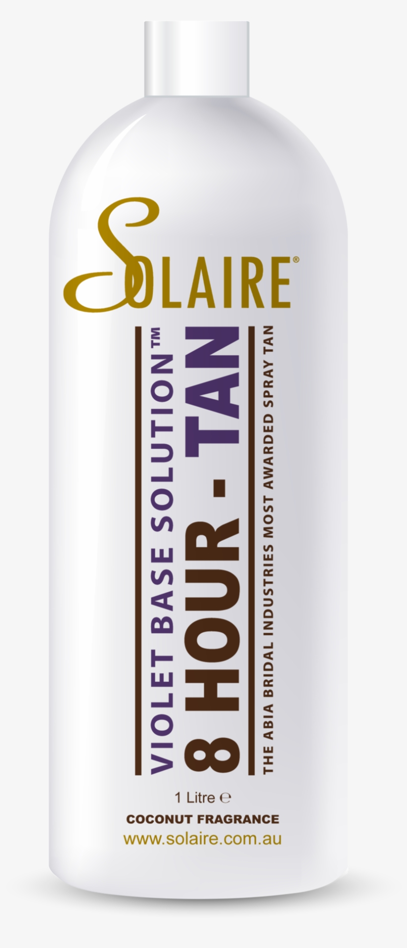 Solaire 8 Hour Violet Based Solution 1lt - Bottle, transparent png