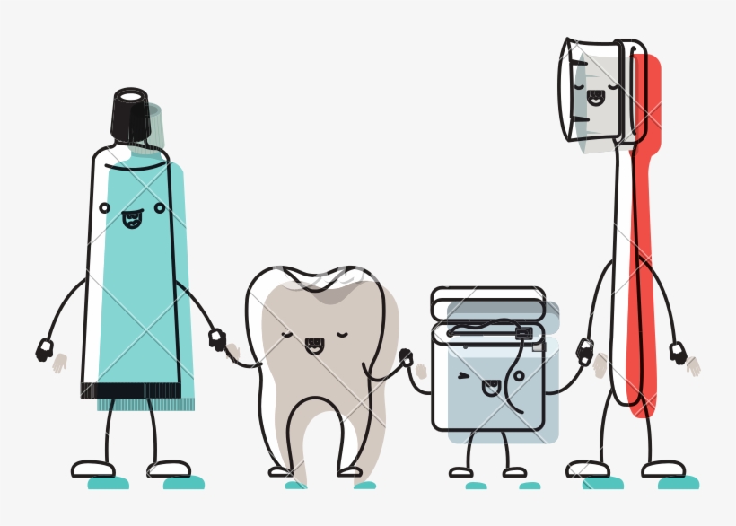 800 X 800 7 - Animated Toothbrush And Floss, transparent png