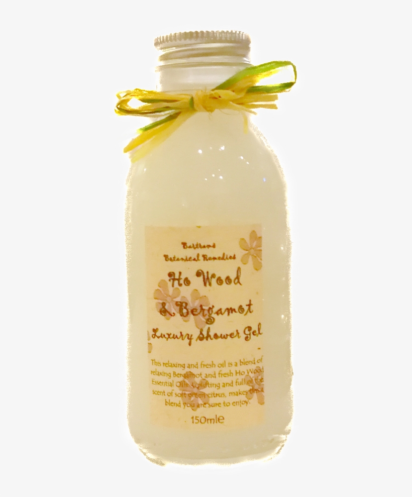 Howood & Bergamot Foam Bath & Shower Gel Glass Bottle 1401x1401 PNG