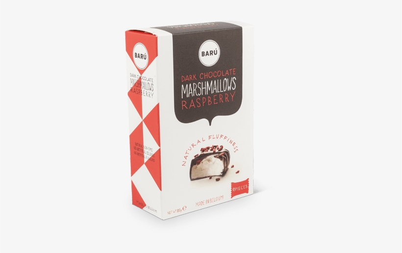 Dark Chocolate Raspberry Marshmallows - Baru Marshmallows In Dark Chocolate With Red Berries, transparent png