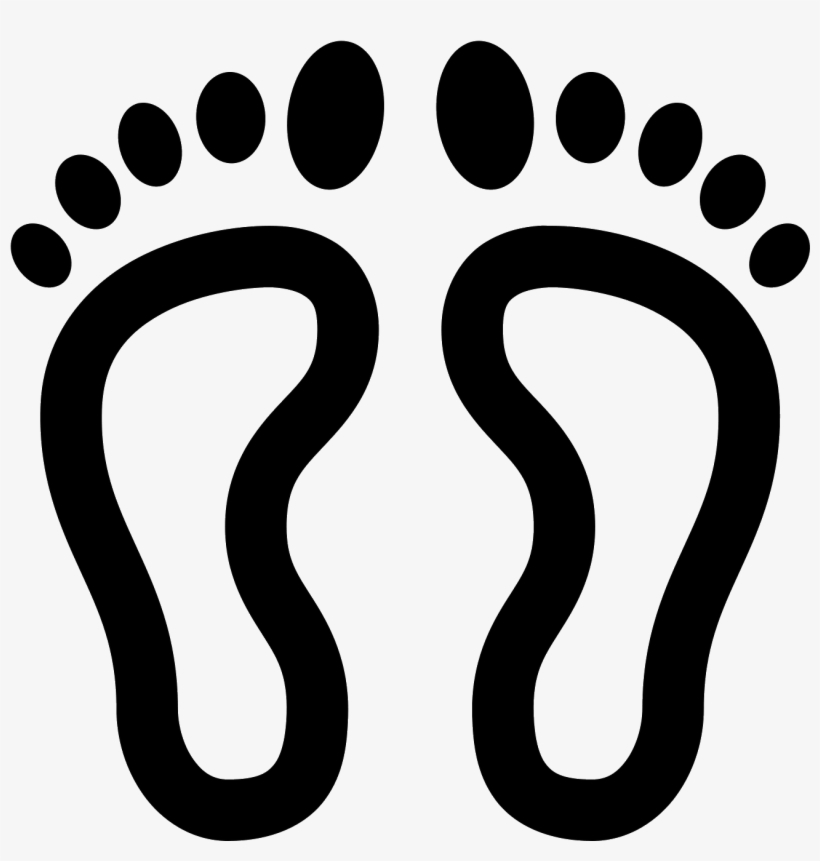 The Icon Is Described As Human Footprints - Pink And Blue Baby Footprints, transparent png