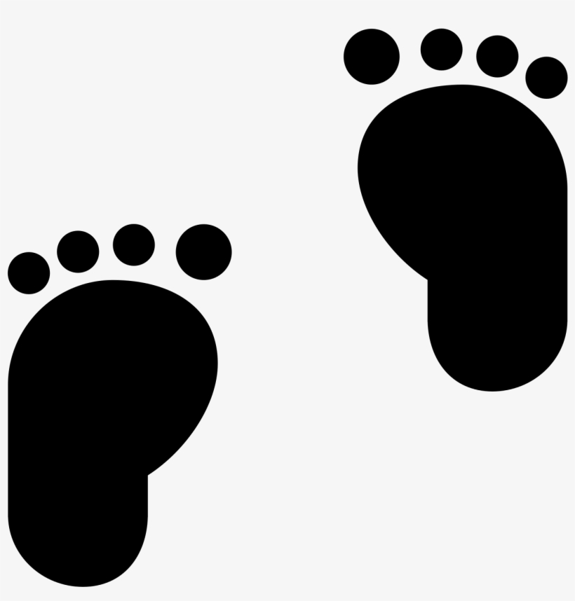 Footprint Clipart Icon - Baby Footprint Icon, transparent png
