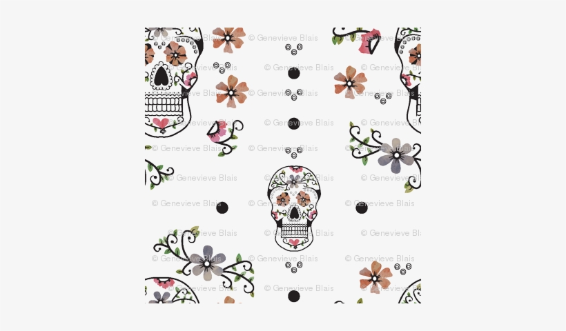 Skull Watercolor, transparent png