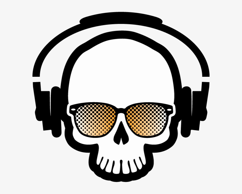 Crazy Skulls Png Png Royalty Free Stock - Skull Music Png, transparent png
