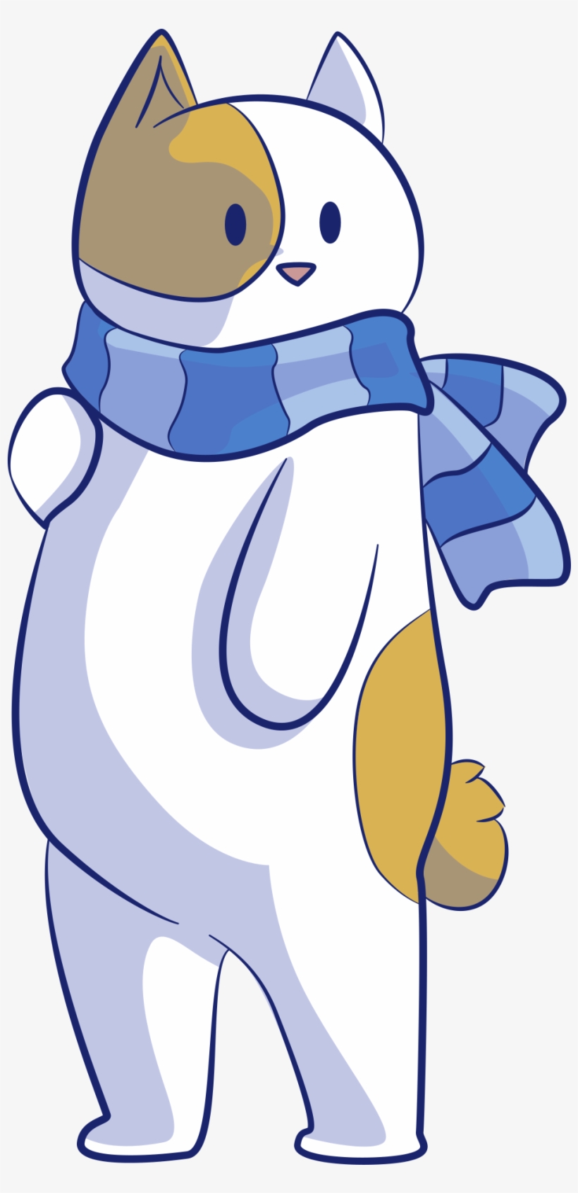 Bobtail Bobtail Cat Cat Vector - Cat With Scarf Clipart, transparent png