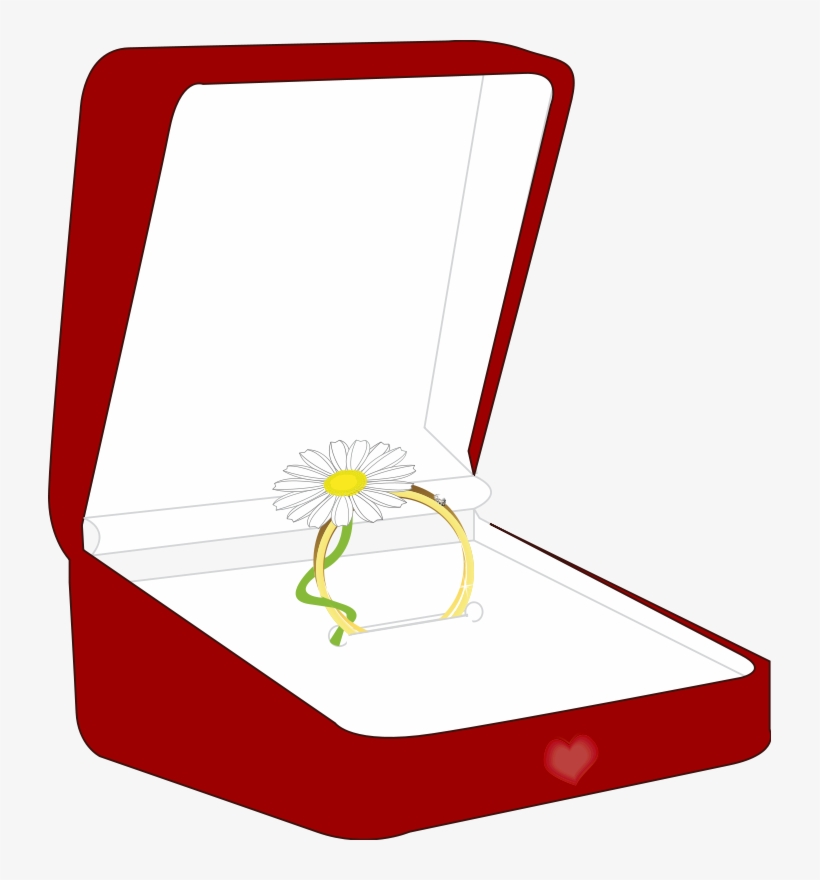 Engagement Ring Clipart - Engagement Rings Box Clipart Png, transparent png