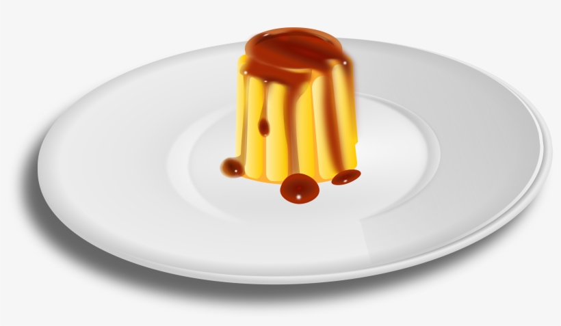 This Free Icons Png Design Of Creme Caramel On Plate, transparent png