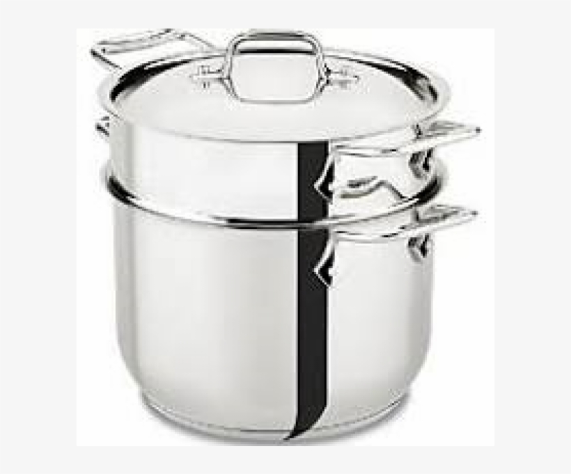 All Clad 4807 Stainless Steel Pasta Pan, transparent png