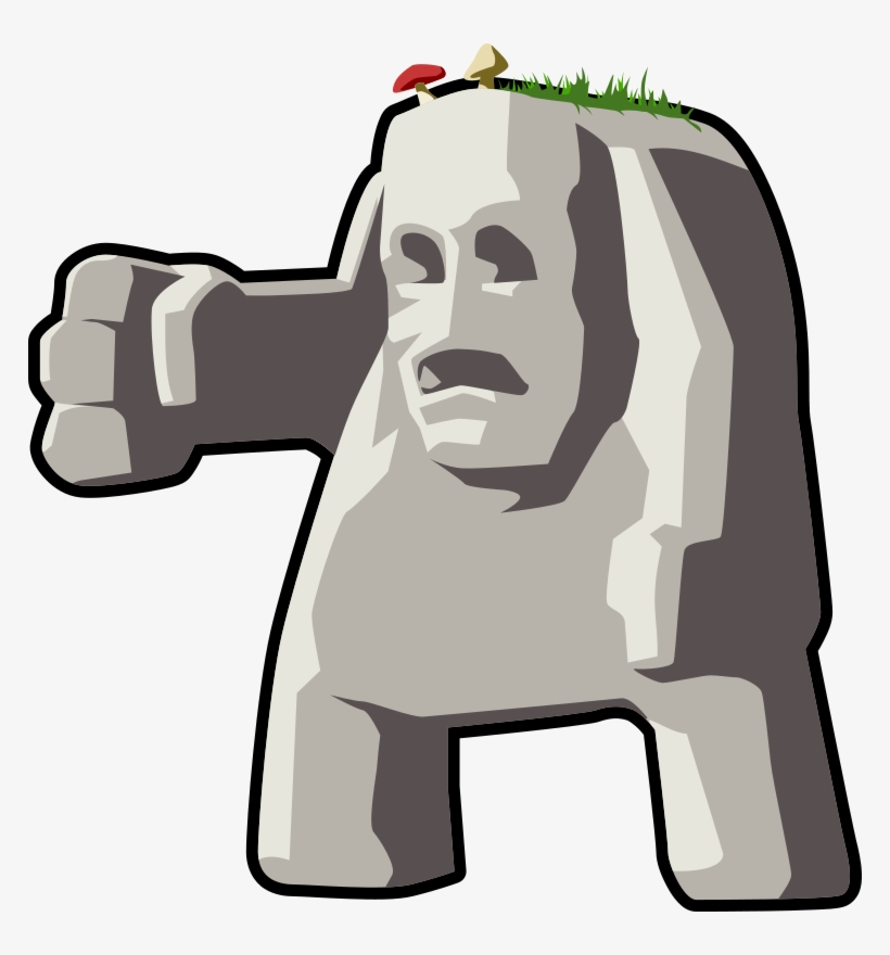 Rough Rock Clipart - Stone Giant Clipart, transparent png