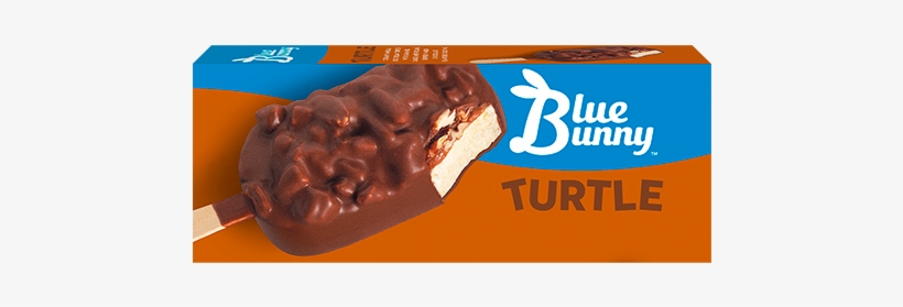 Turtle Ice Cream Bar - Blue Bunny Turtle Bar, transparent png