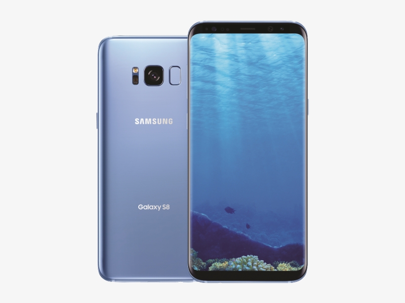 Samsung Galaxy S8 - Samsung Galaxy S8 Coral Blue, transparent png