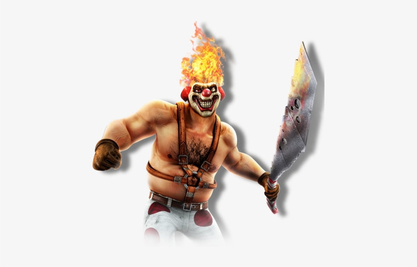 Evil Clown - Twisted Metal Sweet Tooth Machete, transparent png
