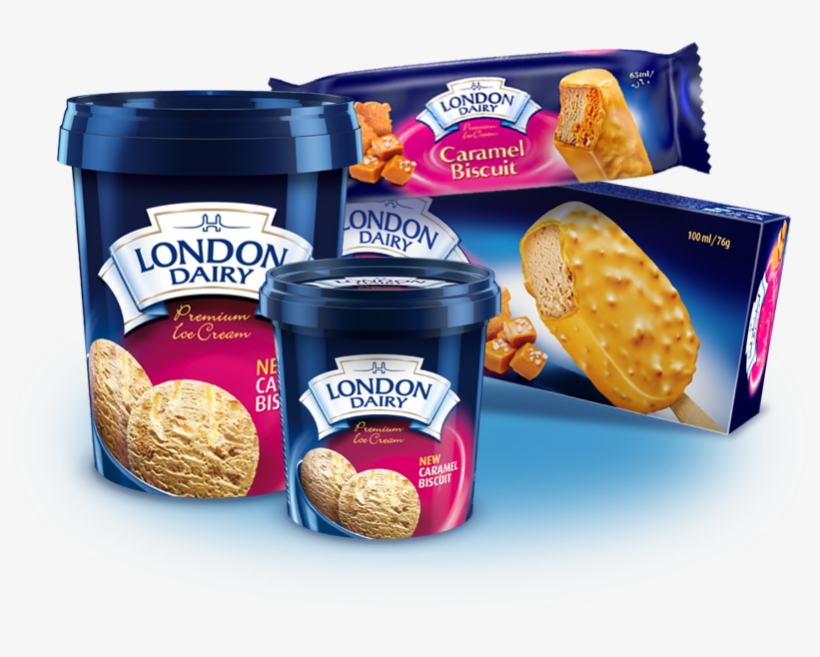 Caramel Biscuit - London Dairy Caramel Biscuit, transparent png