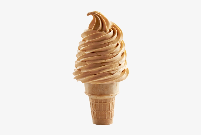 Salted Caramel Soft Serve Ice Cream - Caramel Soft Serve Ice Cream, transparent png