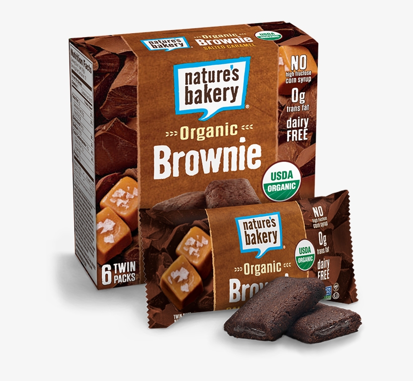 Nature's Bakery Brownie Salted Caramel, transparent png