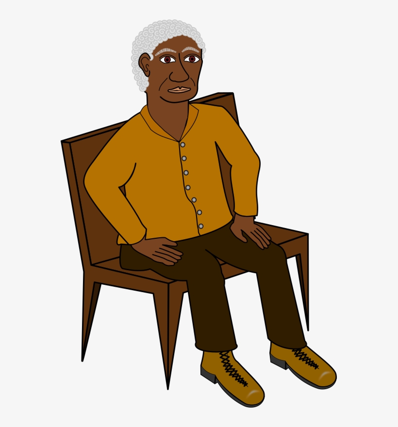 Medium Image - Man Sitting On Chair Clipart, transparent png