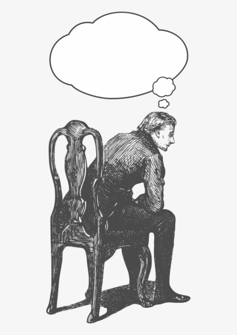 Image Free Download Vector Of Man Sitting - Desenho De Homem Sentado Na Cadeira, transparent png