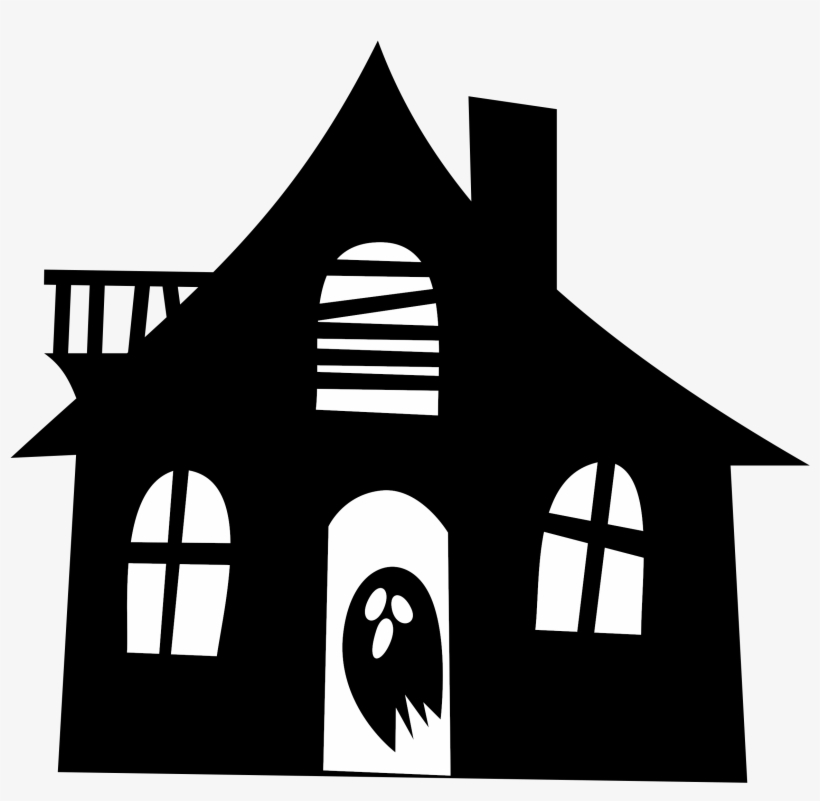 Clip Download Haunted Big Image Png - Haunted House Silhouette, transparent png