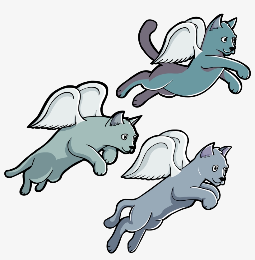 Flying Cats - Cat, transparent png