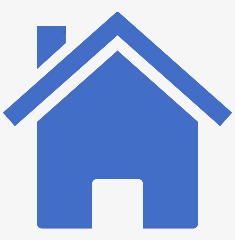 Youth Enrichment - Home Clipart Blue, transparent png