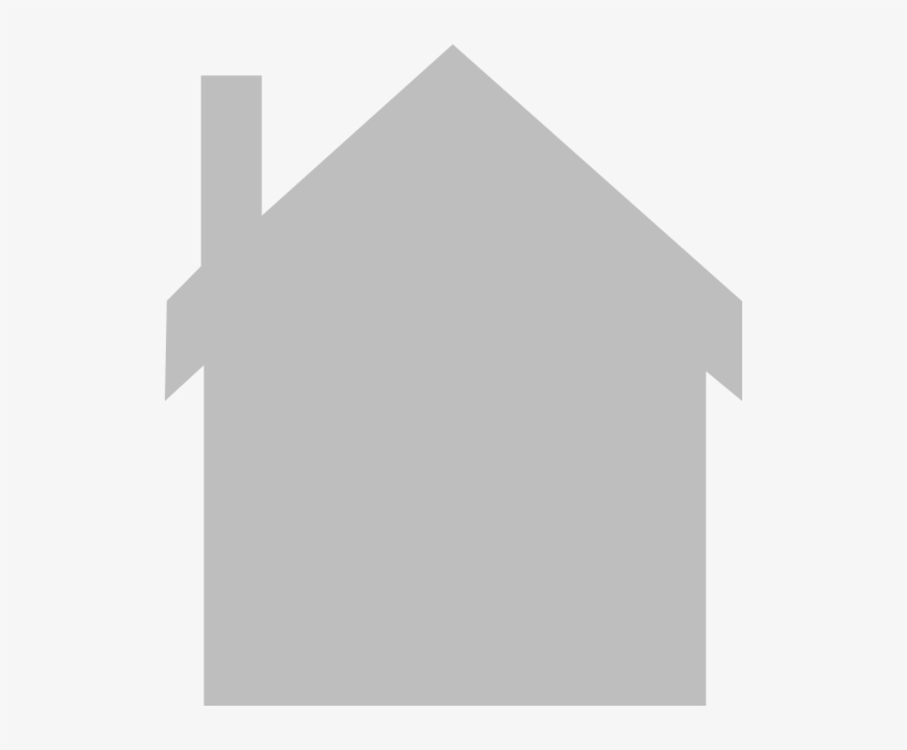 House Final Gray Clip Art - Grey House Outline, transparent png