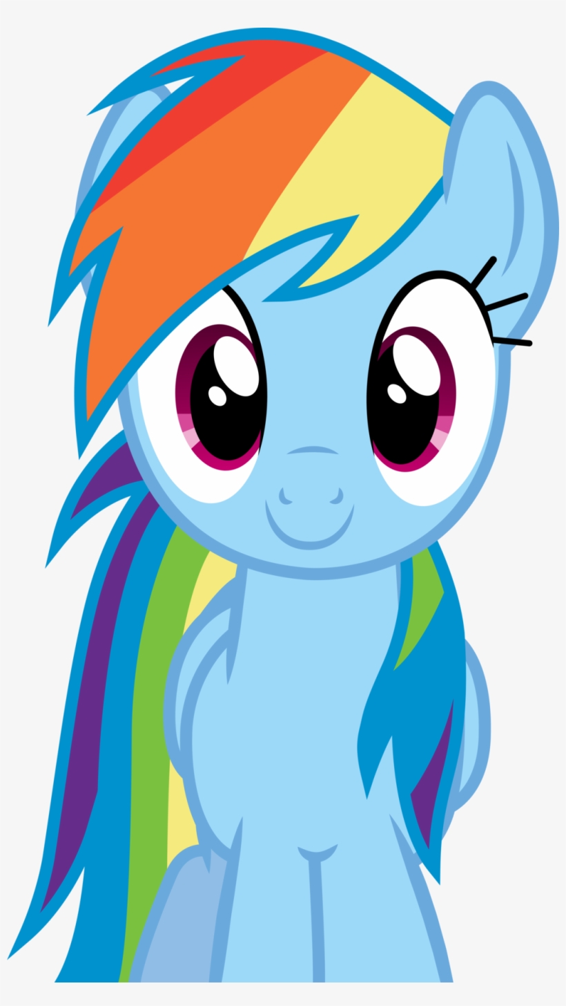 Fanmade Rainbow Dash Smiling - Rainbow Dash My Little Pony, transparent png