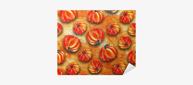 Artistic Seamless Halloween Pattern Design - Watercolor Painting, transparent png