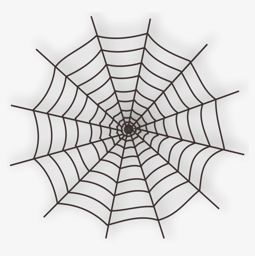 Large Haunted Spider Web Png Clipart - Spider Web Tattoo Png, transparent png