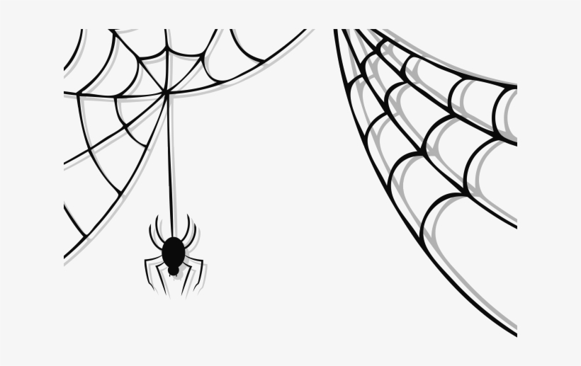 Cobweb Cliparts Free - Halloween Spider Web Clipart, transparent png