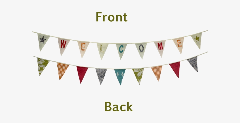 Welcome Bunting Flag Banner - Flag, transparent png