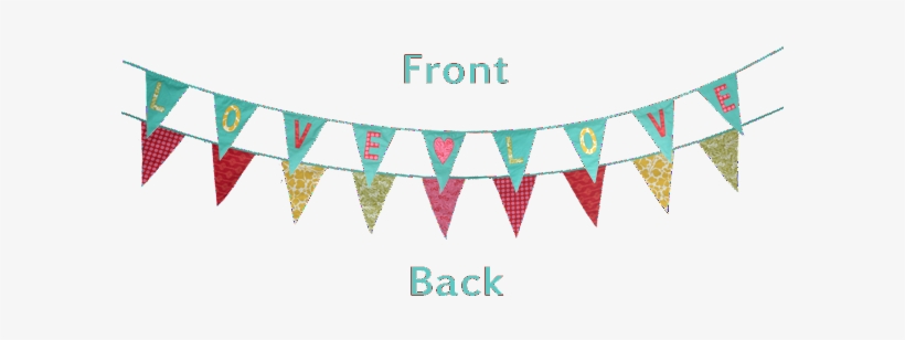 Love Love Bunting Flag Banner - Flag, transparent png