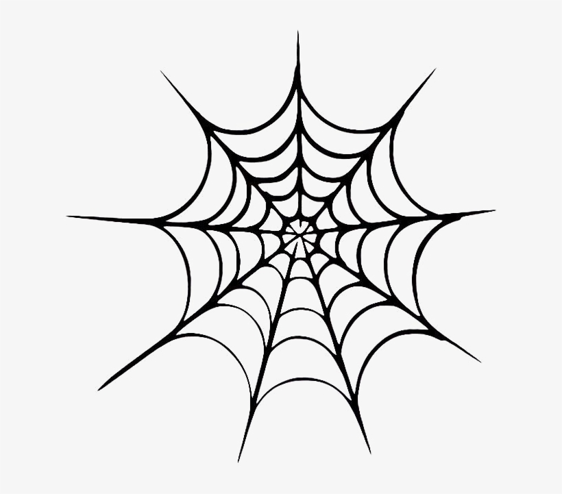 Halloween Spider Web Silhouette, transparent png