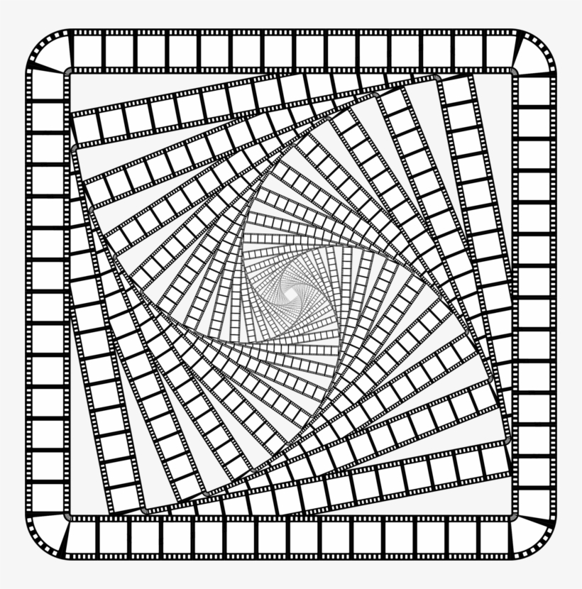 Film Frame Movie Projector Drawing - Film, transparent png