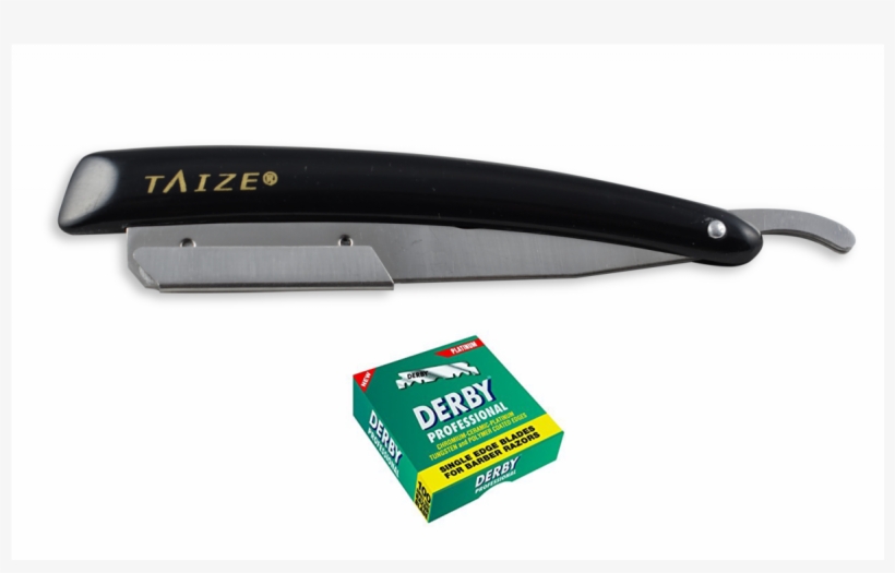 Taize® Straight Razor - Derby Professional Single Edge Razor Blades (100 Blades), transparent png