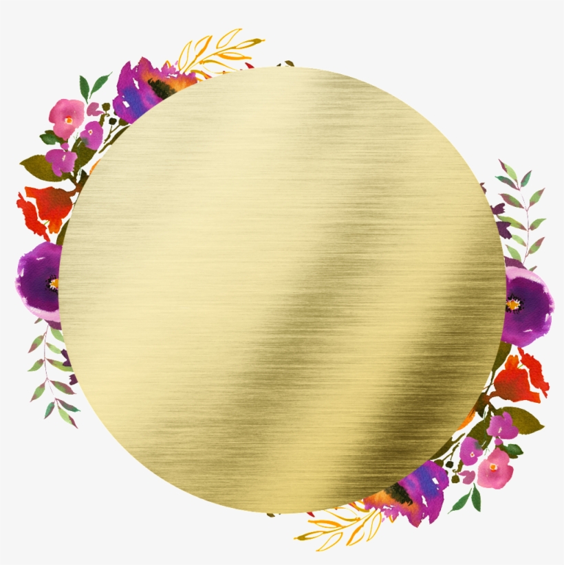 Hand Painted Round Frame Back Png Transparent - Portable Network Graphics, transparent png