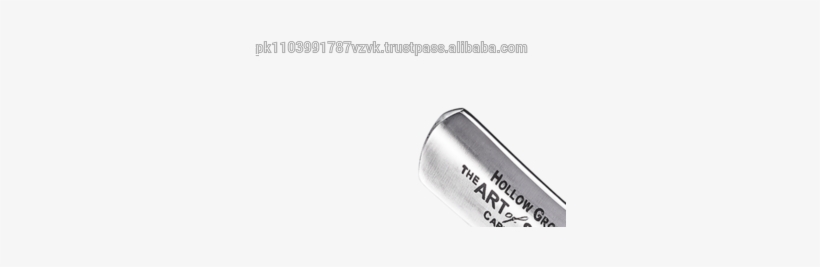 Metal Straight Razor With White Handle - Silver, transparent png