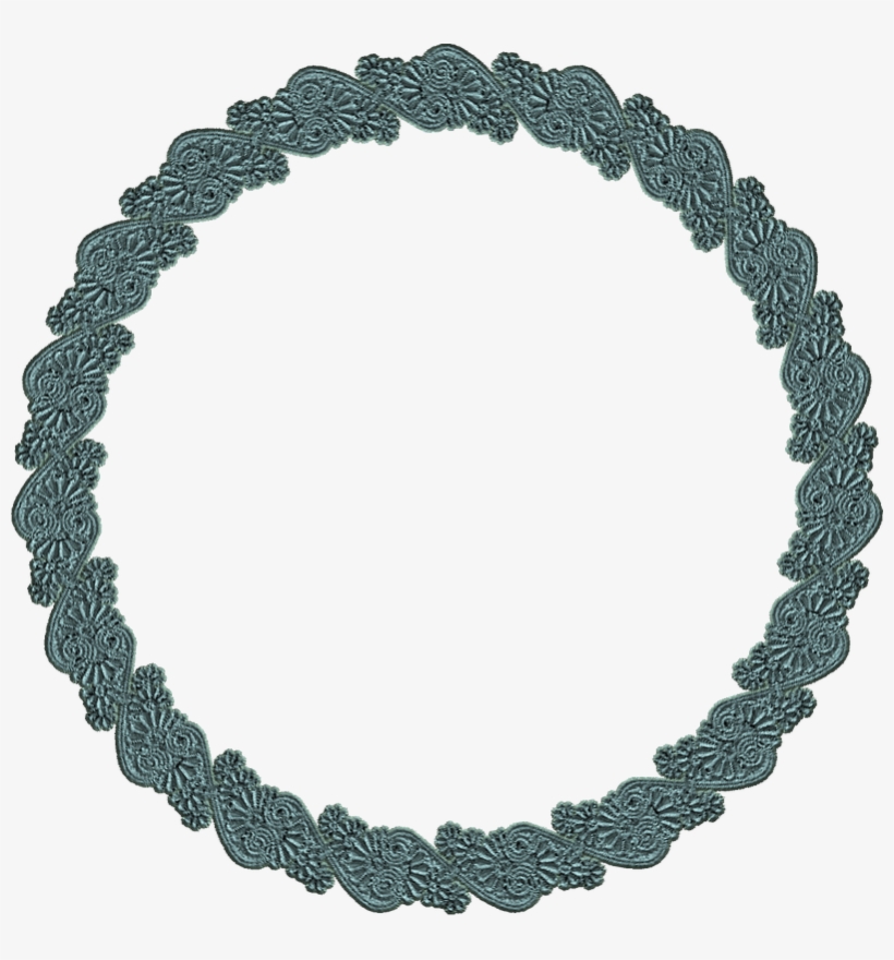 Turquise Lace Round Frame - Independence Blue Cross Foundation, transparent png