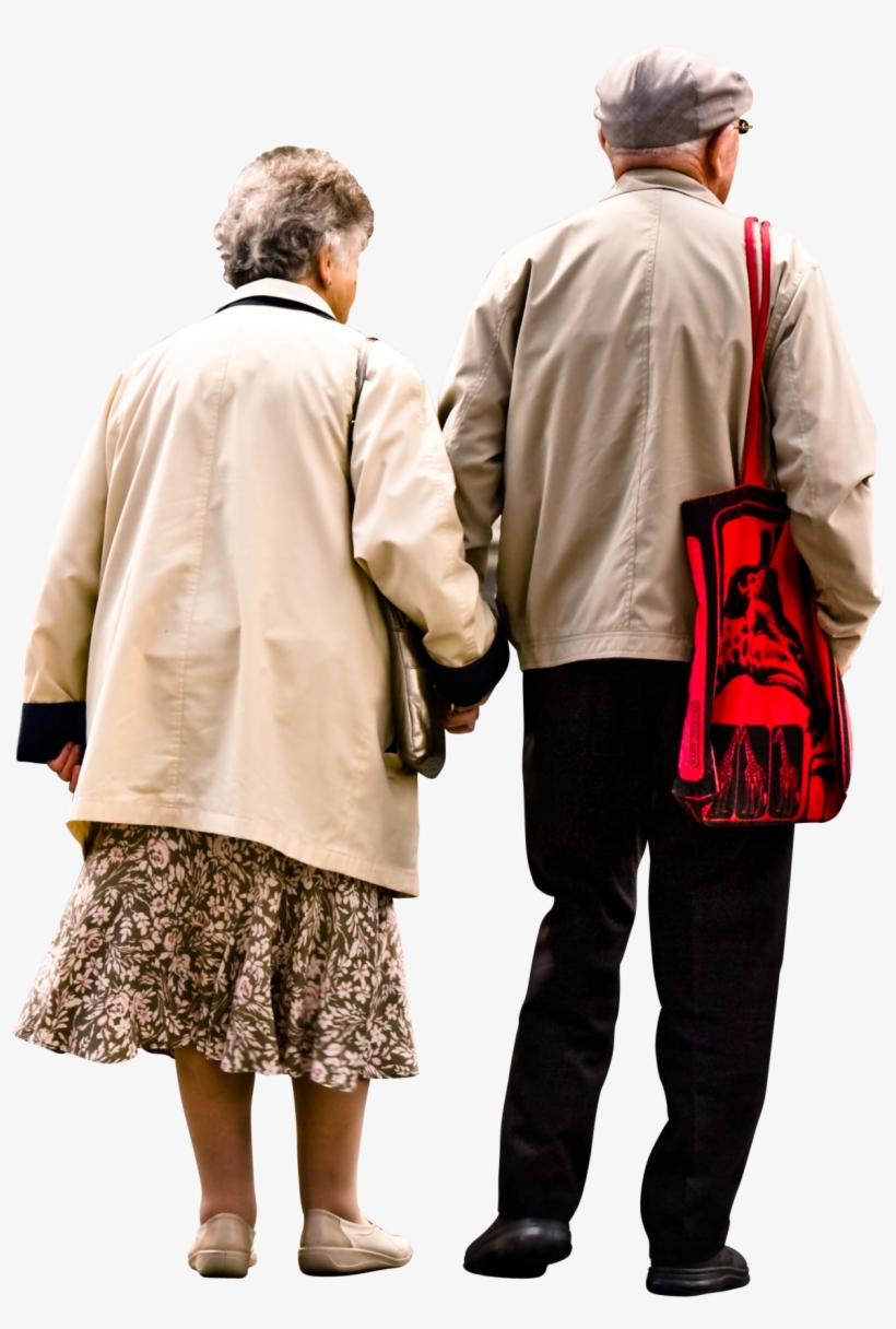 Elderly Couple Holding Hands Walking Garry Knight/cc - Old People Png, transparent png
