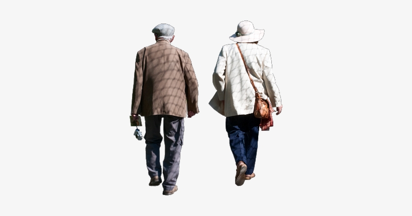Ancianos Caminando Png, transparent png