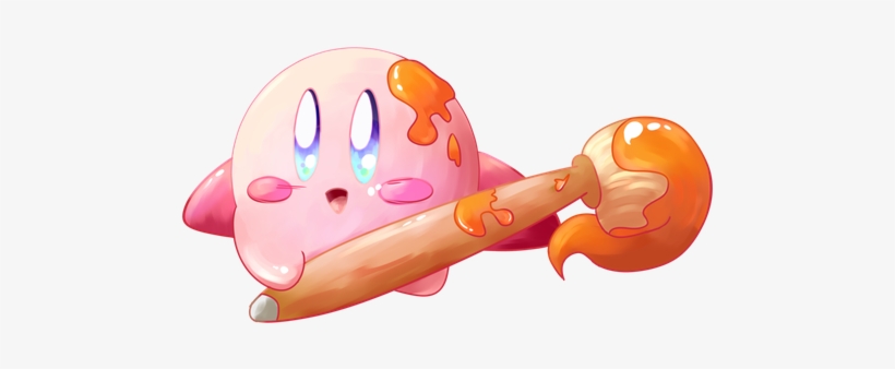 Paintbrush Clipart Png - Kirby And The Rainbow Curse, transparent png