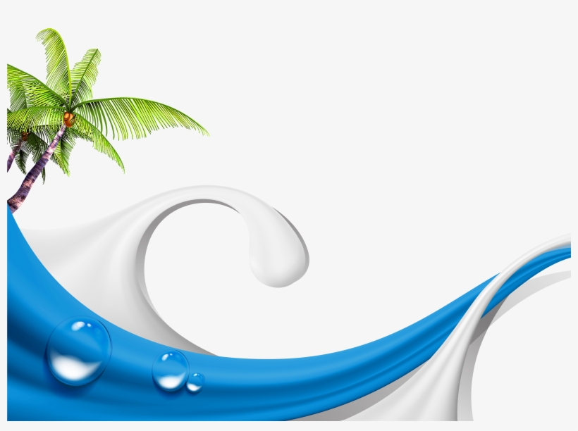 Graphic Design Transprent Free Water Waves Picture - Water Wave Design Png, transparent png