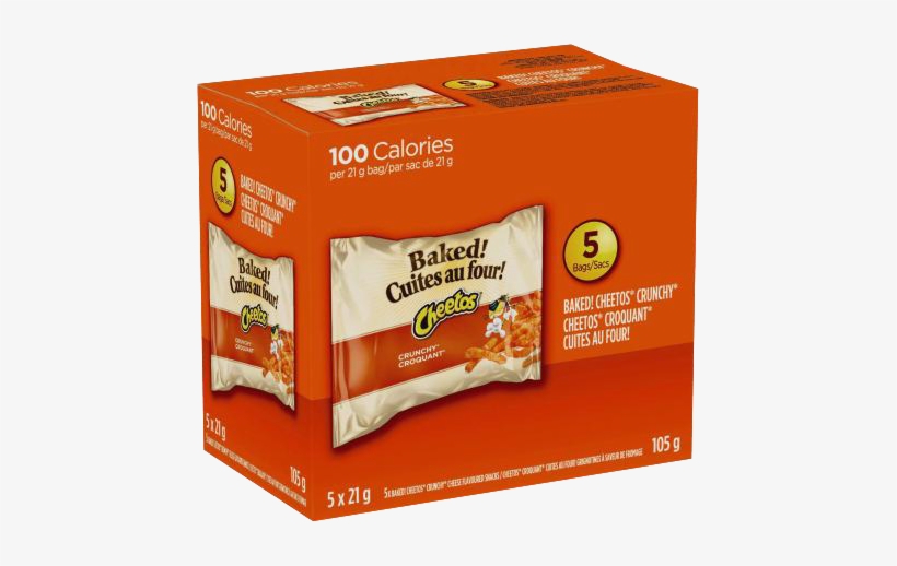 5 Count Oven Baked Cheetos Crunchy® Cheese Snacks - Cheetos Baked Crunchy Cheesies, transparent png