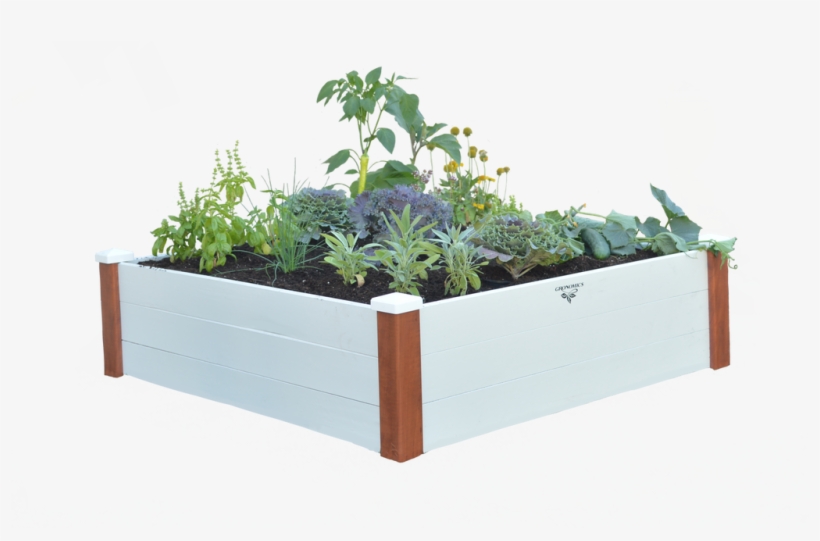 Vinyl Wrapped Raised Garden Bed 48"x48"x14"- - Flowerpot, transparent png