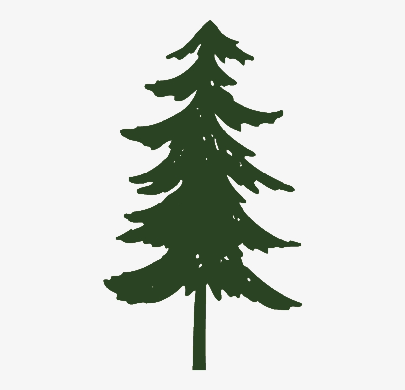 Graphic Transparent Clip Art Trees Black And White - Pine Tree Clip Art Png, transparent png