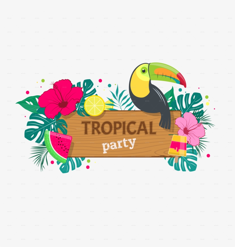 Tropical Party Picture Library Library - Tropical Party, transparent png