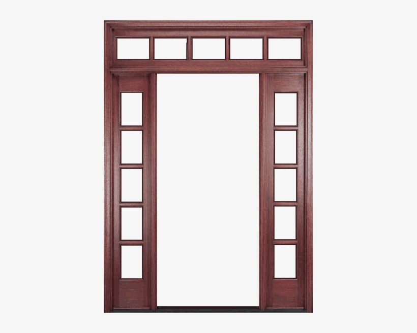 Charlston Frame - Farmhouse Door With Sidelights And Transom, transparent png