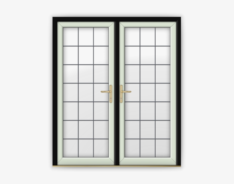 , Top Backgrounds - Black And White French Doors, transparent png