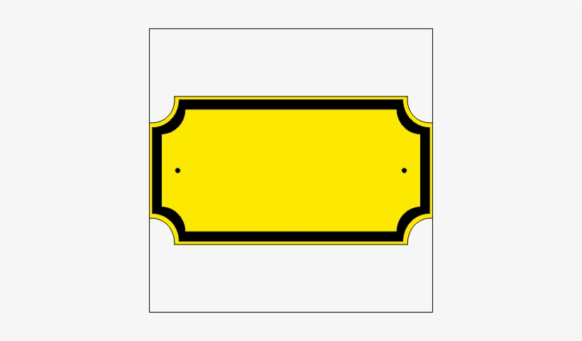 Address Plaque With Cut Corners - Icon, transparent png