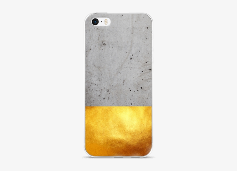 Concrete Dipped In Gold Iphone Case - Film, transparent png