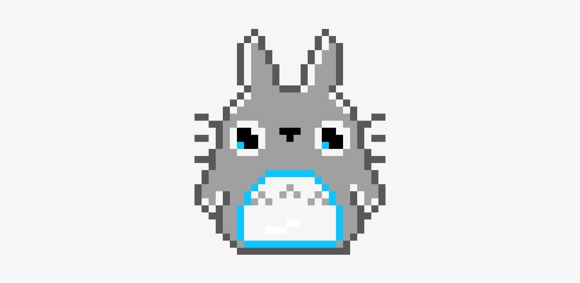 totoro cute pixel art totoro 330x370 png download pngkit totoro cute pixel art totoro